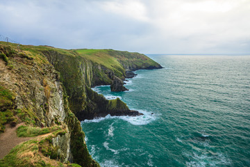 Irish landscape. coastline atlantic coast County Cork, Ireland