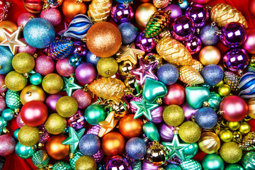Christmas toys texture background