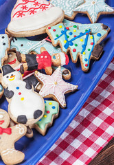 homemade Christmas gingerbread cookies