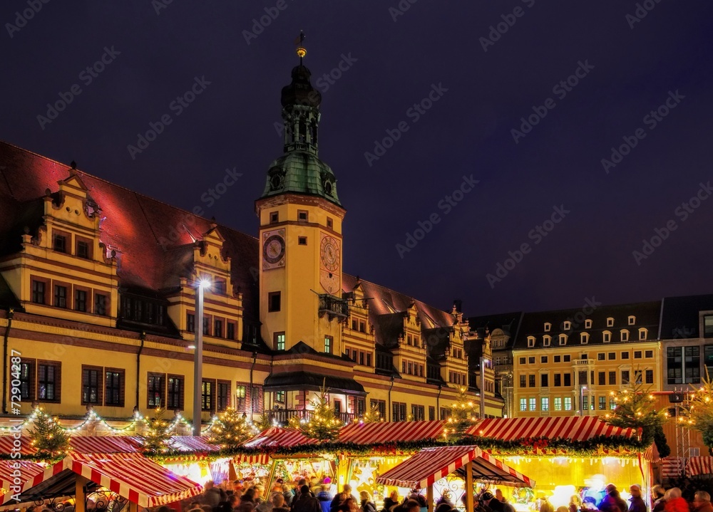 Poster Leipzig Weihnachtsmarkt - Leipzig christmas market 06