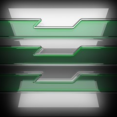 polished metal background with glass