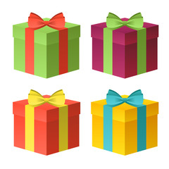 gift boxes vector set