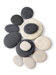 Black and white stones background