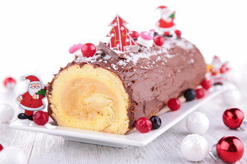 christmas yule log