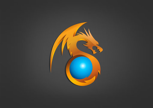 Dragon Busines logo Symbol Power Icon fire.zip