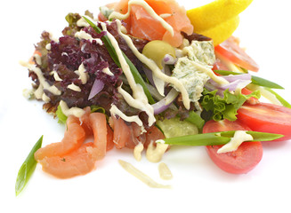 Salad with salmon and vegetables 2