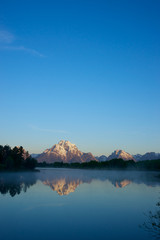 Distant Grand Teton Mountains