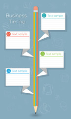 business back to school infographic timeline