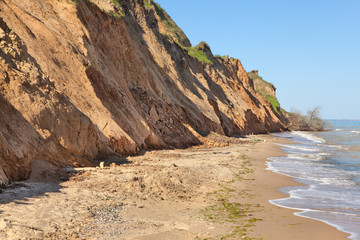 steep seashore