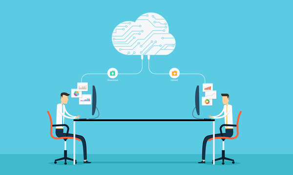 Programing connection develop web siet and application on cloud