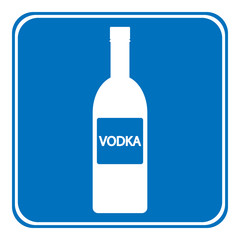 Vodka sign is allowed to drink