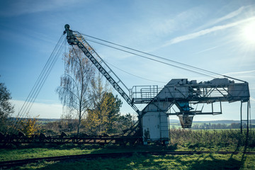 old conveyor crane