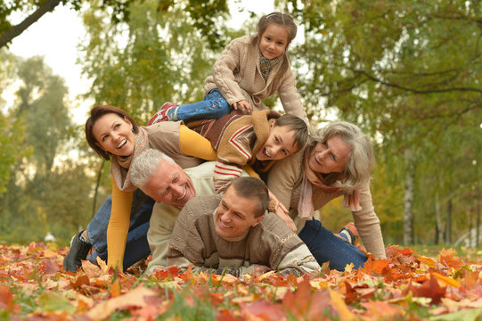 Happy smiling family