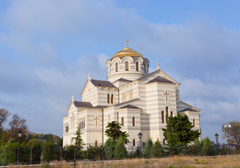 Fototapeta na wymiar Vladimirsky Cathedral in Chersonese, Sevastopol, Crimea, Russia