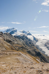 Zermatt, Dorf, Gletscher, Alpen, Wallis, Adlerhorn, Schweiz
