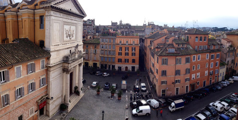 Naklejka premium Roma : Piazza san Salvatore in Lauro
