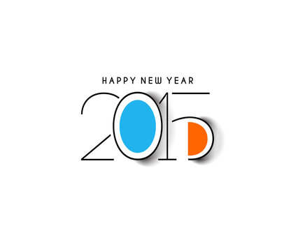 Happy new year 2015 Text Design