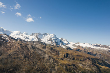 Naklejka na ściany i meble Zermatt, Bergdorf, Schweizer Alpen, Wallis, Panorama