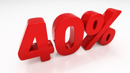 3D forty percent