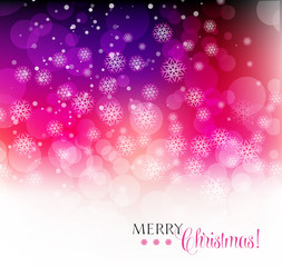 Christmas background with snowflakes