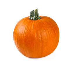orange pumpkin isolated on white