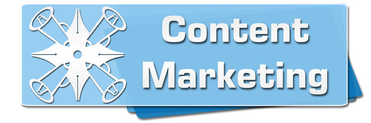 Content Marketing Blue Symbol