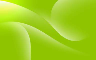 Abstract Green Pale Lines Background Soft Light Cloud Waves