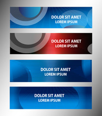 Vector Horizontal Website Banners
