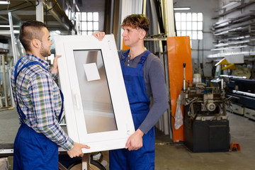 Two workers in uniform