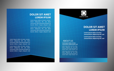 Vector layout business flyer, magazine cover, template