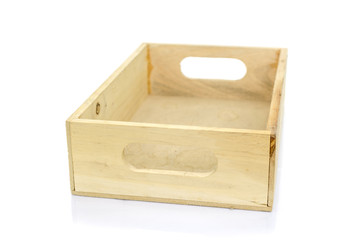 empty wooden crate