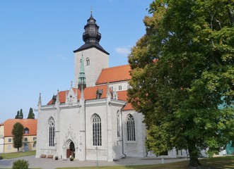 A detail of the saint Maria cathedral of Visby on Gotland