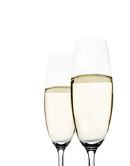 Two glasses of champagne