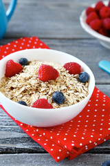 Corn flakes in white bowl