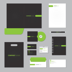 Stationery template design. Corporate identity business set.