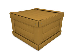 Old wooden box