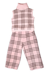 Baby girls trousers and sleeveless pullover