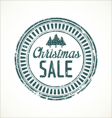 Christmas sale grunge stamp