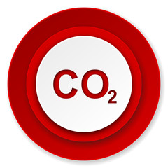 carbon dioxide icon, co2 sign