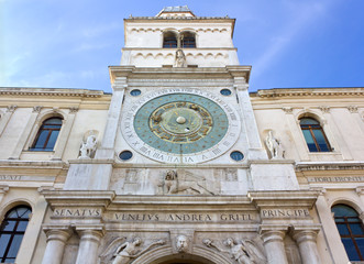 Clock Tower in the Piazza dei Signori in Padua