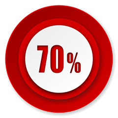 70 percent icon, sale sign