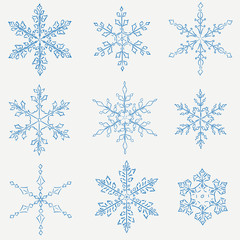 Snow fake Christmas set. Holidays collection