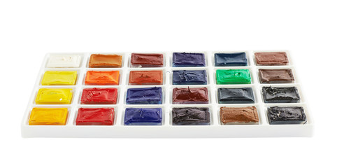 Pack of multiple watercolor container cases