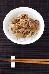 Japanese beef bowl