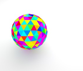 カラフルな球体