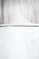 Wooden table with background