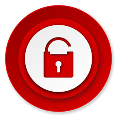 padlock icon, secure sign
