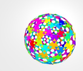 カラフルな球体