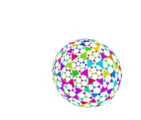 カラフルな球体