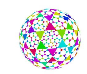 カラフルな球体
